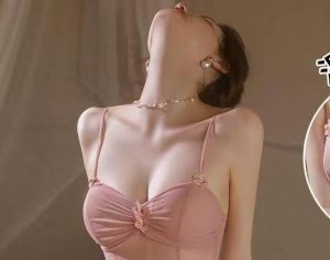 蕾丝吊带纯情粉燕公主